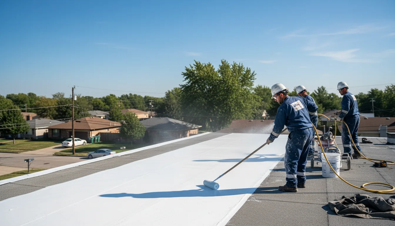 Commercial roof coating in Trumbull, NE near me